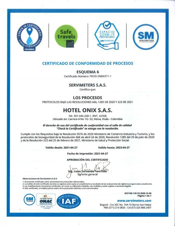 Hotel Onix T Neiva Kültér fotó